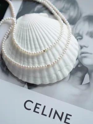 THIALH - 18K Yellow Gold Pearl Necklace