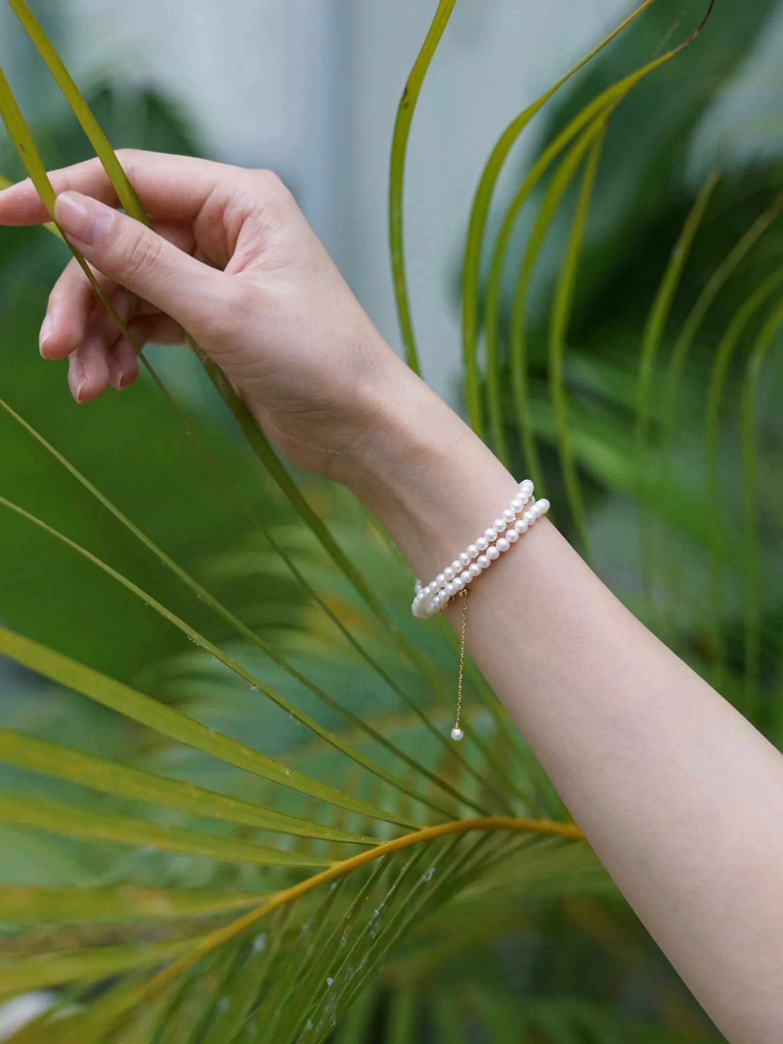 THIALH - 18K Yellow Gold Pearl Necklace