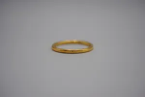 Thicker Yellow Gold Stacker Ring