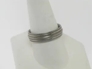 Titanium Wedding Band with Milgrain Finish Size 10 (Brand New Jewelry)