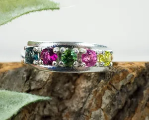 Tourmaline Ring, Genuine Untreated Tourmaline