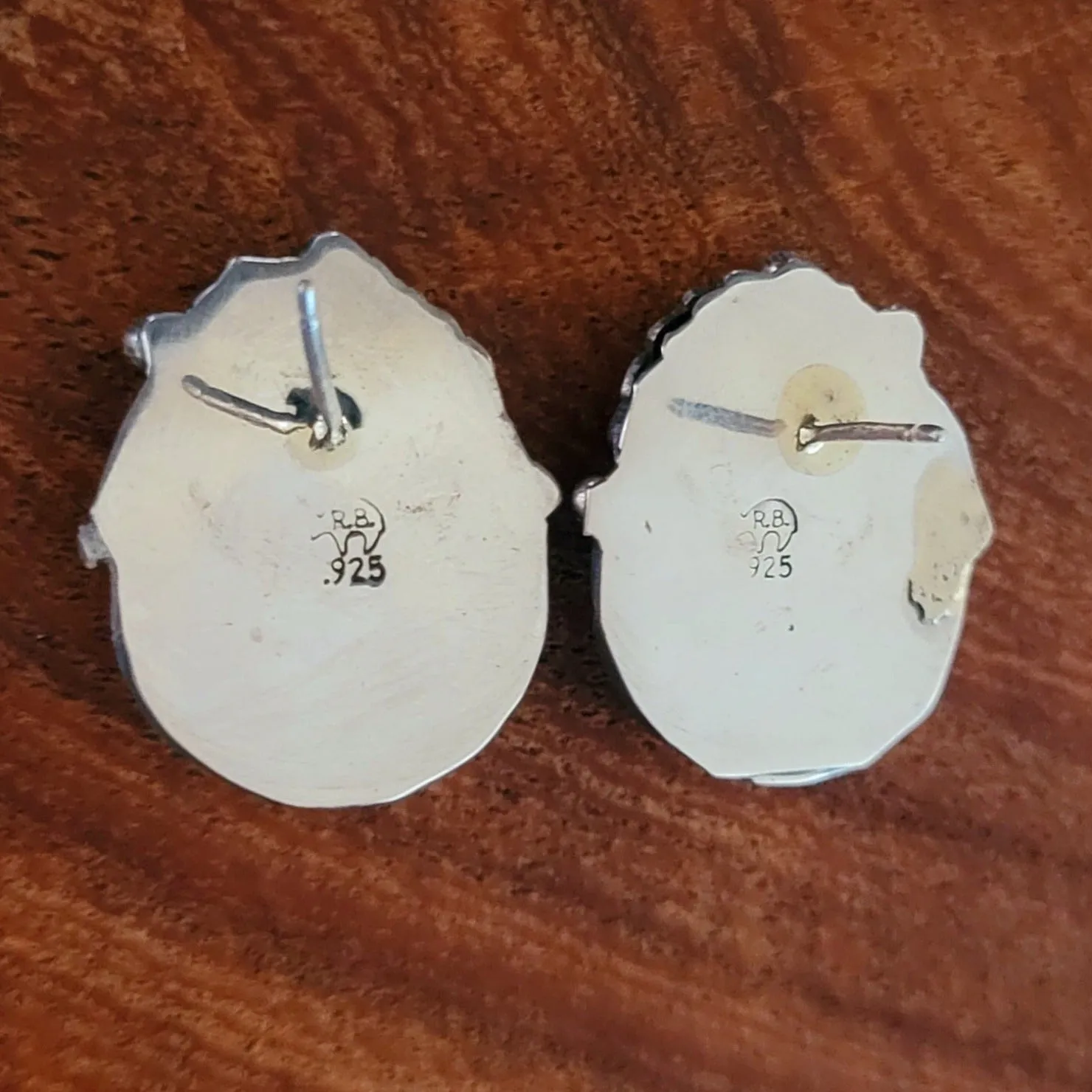 Traditional Navajo Made Turquoise Earrings BB-ERN-0045