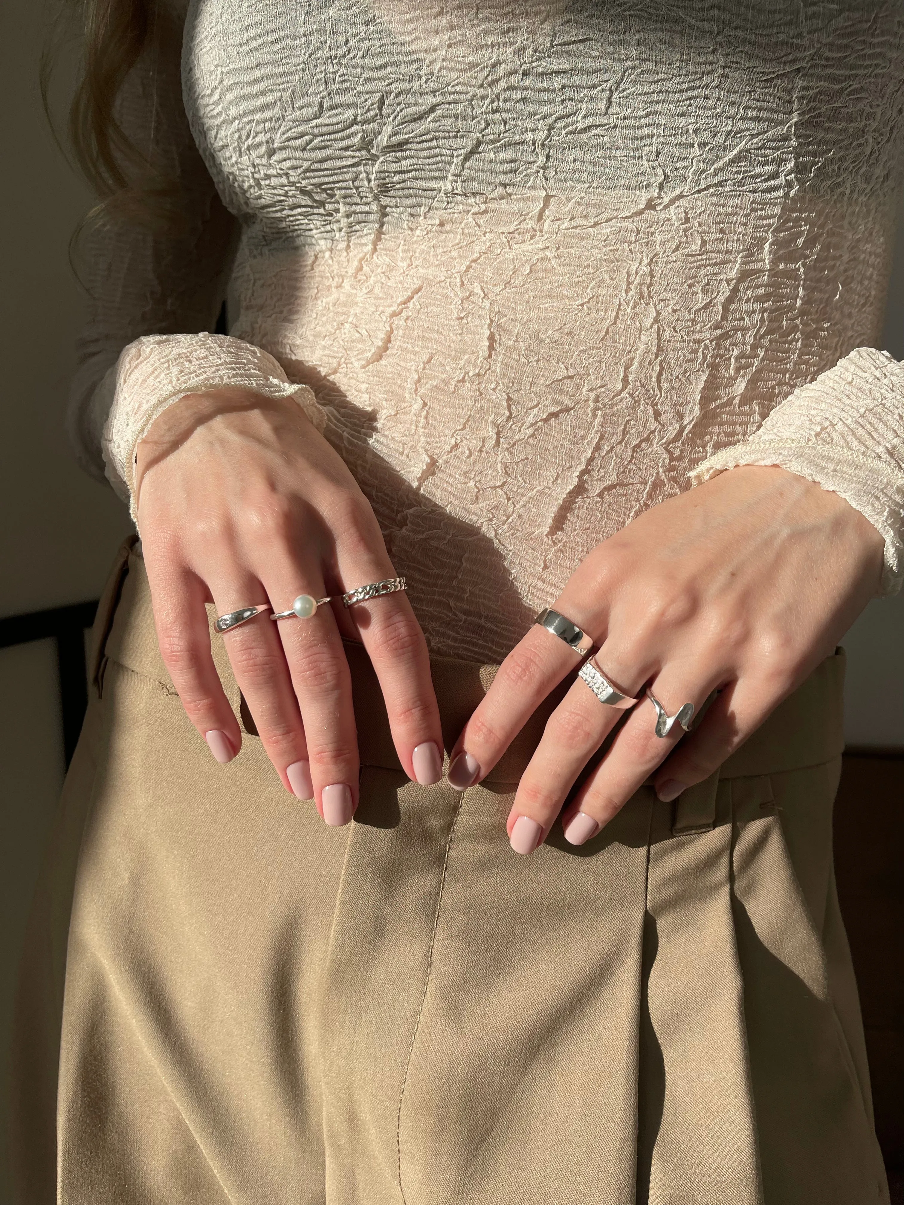 Tube Dainty Ring