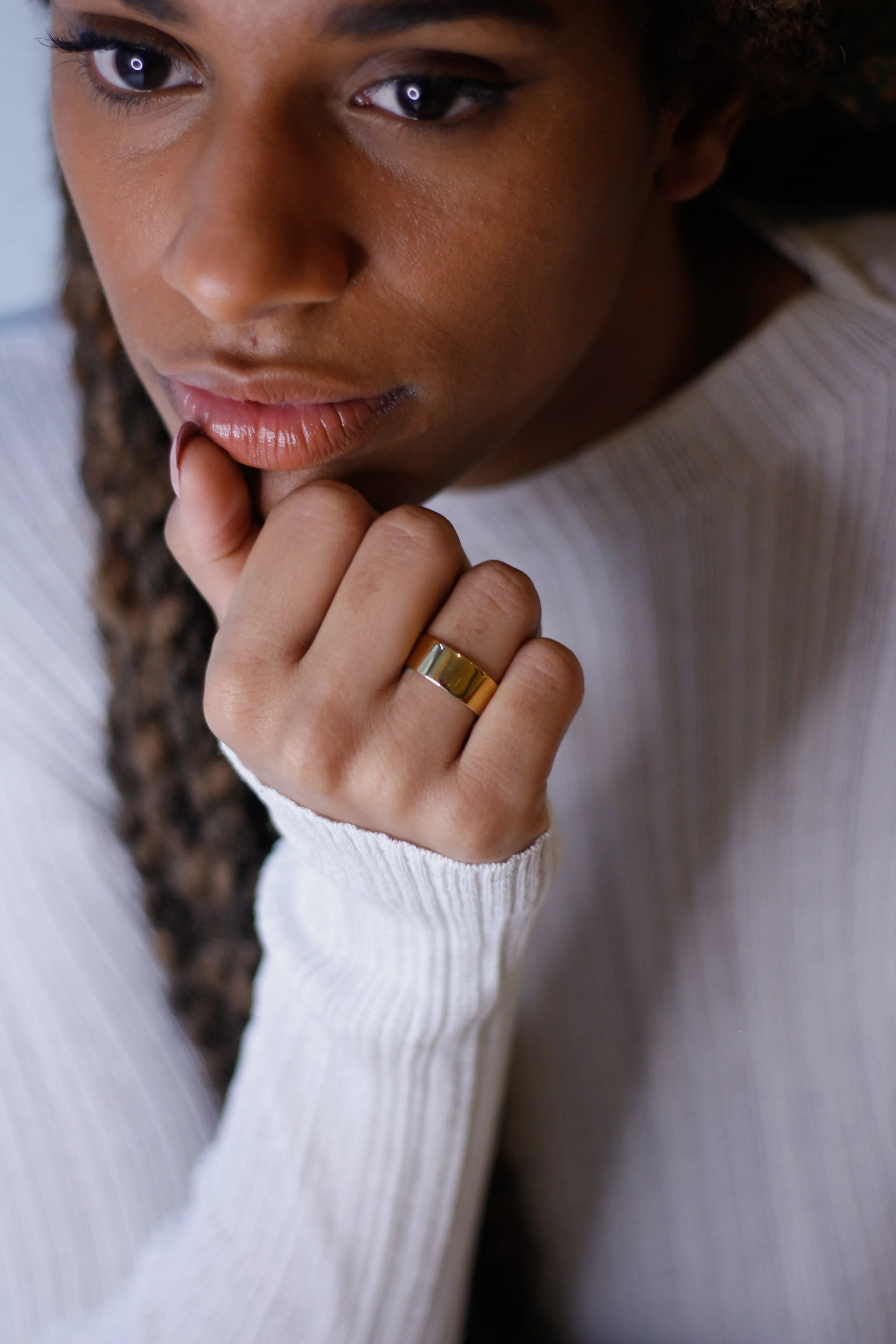 Tube Dainty Ring