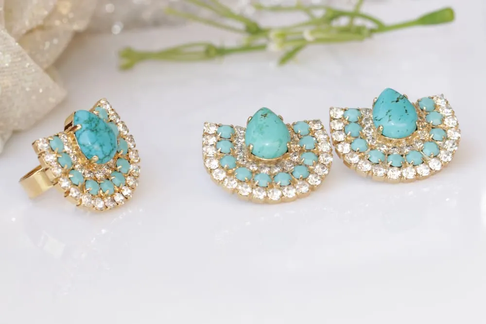 TURQUOISE BOHO RING