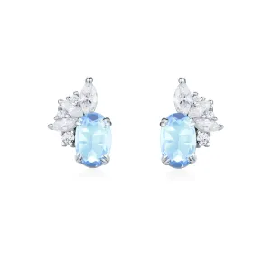 Twilight Star Sky Blue Topaz Earrings