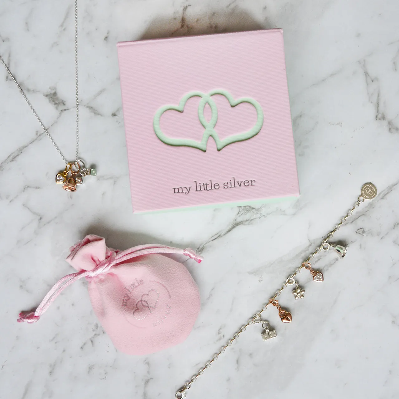 Twinning Dice Pendant - Yellow Gold