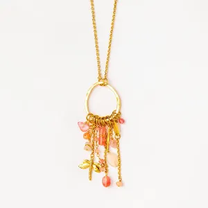Velatti Long Necklace with Medium Cluster Pearls or Gems