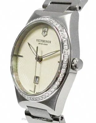 Victorinox Swiss Army Ladies Victoria  Diamond Bezel Watch  - Eggshell Dial