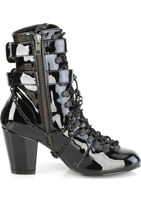 VIVIKA-128 [Black Patent] | BOOTS [PREORDER]