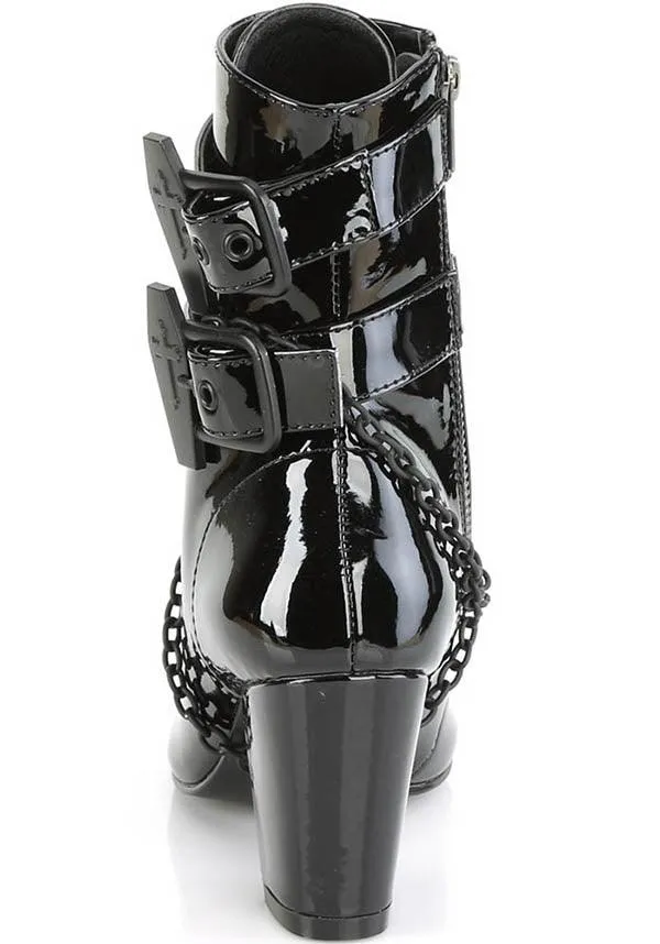 VIVIKA-128 [Black Patent] | BOOTS [PREORDER]