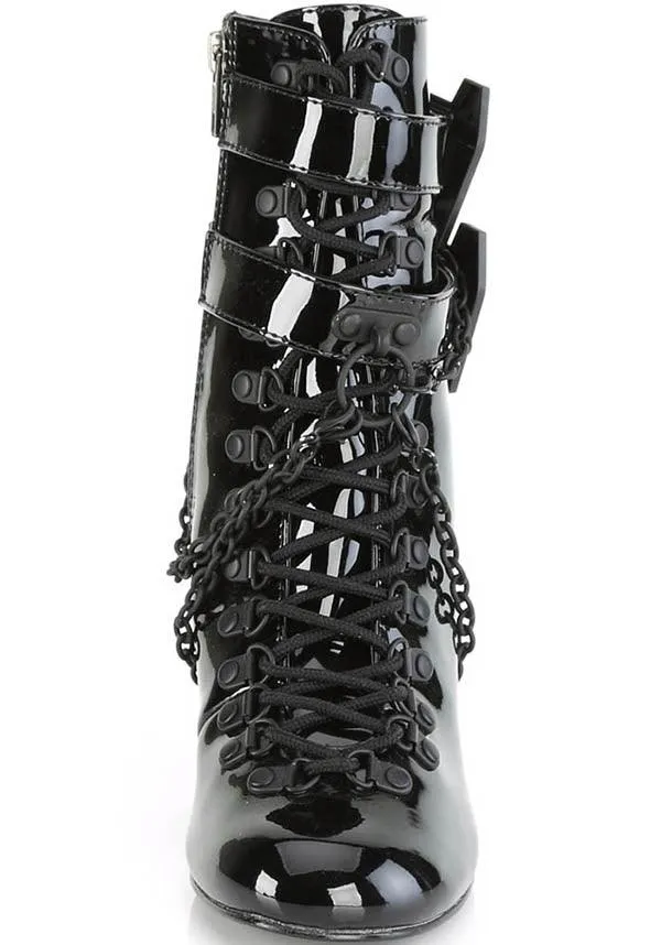 VIVIKA-128 [Black Patent] | BOOTS [PREORDER]
