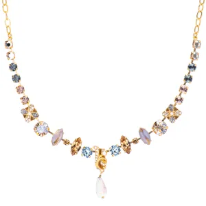 Wallflower Marquise and Round Necklace in "Earl Grey" *Preorder*