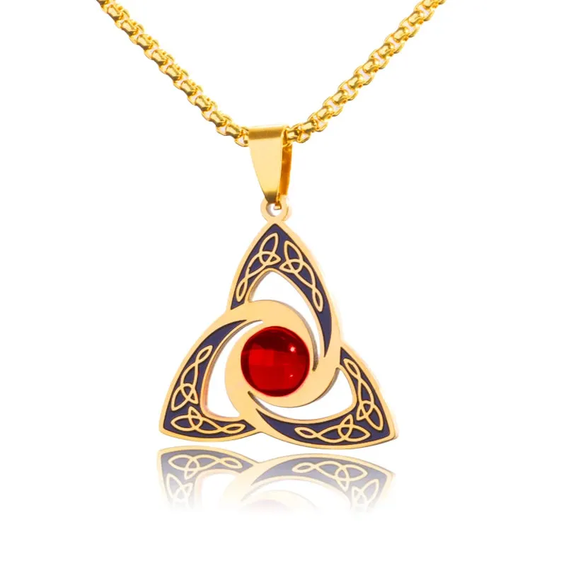 Witchcraft Witch Knot Bracelet Stainless Steel Geometric Cutout Flower Box Chain Cuff Bracelet Women Amulet Jewelry