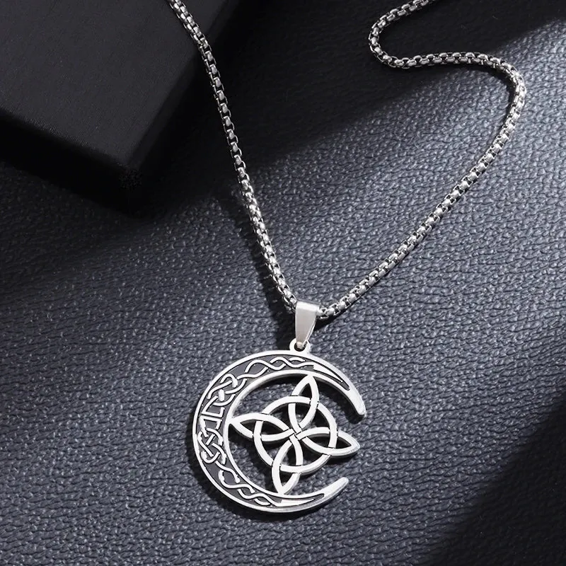 Witchcraft Witch Knot Bracelet Stainless Steel Geometric Cutout Flower Box Chain Cuff Bracelet Women Amulet Jewelry