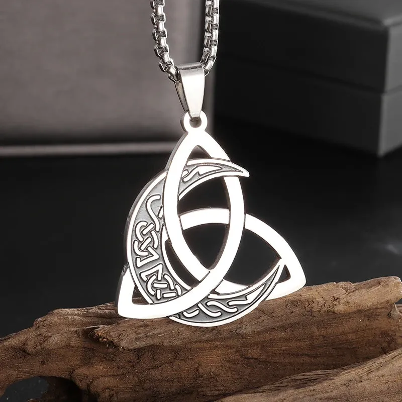 Witchcraft Witch Knot Bracelet Stainless Steel Geometric Cutout Flower Box Chain Cuff Bracelet Women Amulet Jewelry