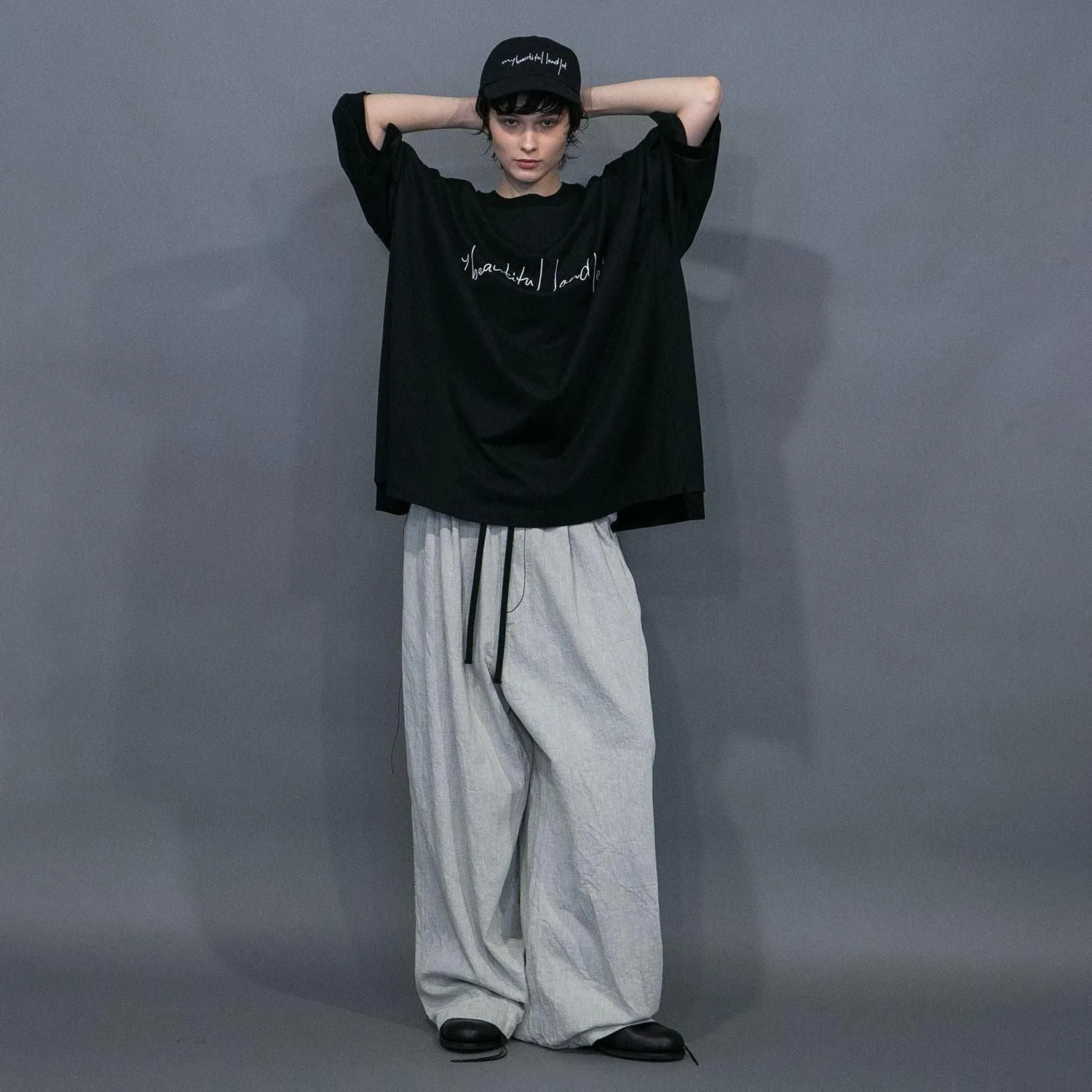WM06-PT251062 0TH STITCH DENIM WIDE PANTS