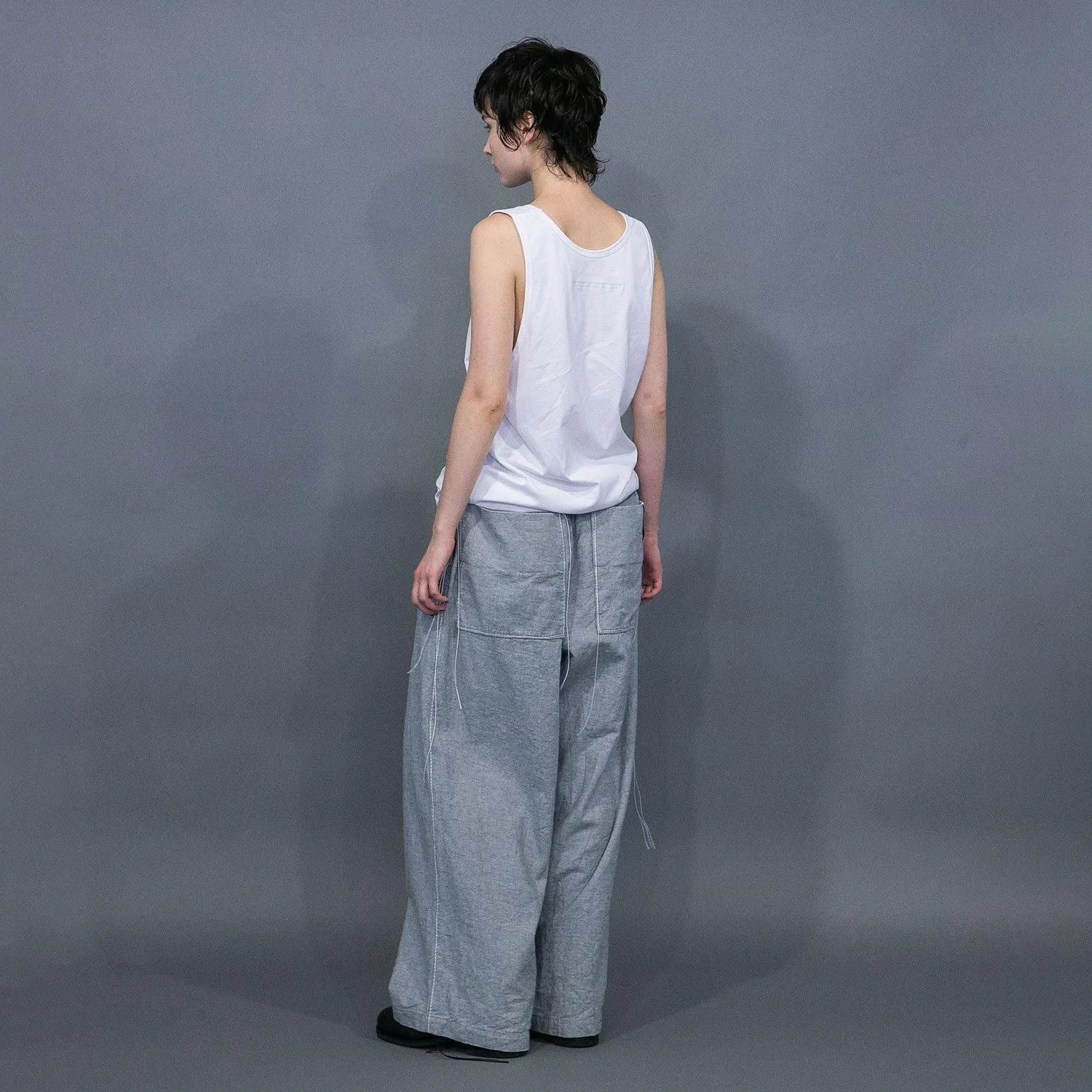 WM06-PT251062 0TH STITCH DENIM WIDE PANTS