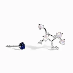Zodiac Birthstone Studs - Virgo Blue Sapphire
